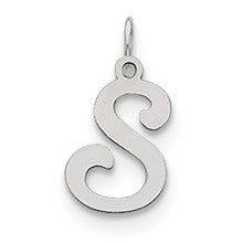 Sterling Silver Stamped Initial S Charm hide-image