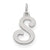 Sterling Silver Stamped Initial S Charm hide-image