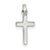 Polished Cross Charm in Sterling Silver