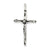 Antiqued Crucifix Charm in Sterling Silver