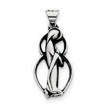 Sterling Silver Antiqued Blessed Mary Charm hide-image