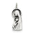 Blessed Mary & Child Jesus Charm in Sterling Silver