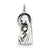 Sterling Silver Blessed Mary & Child Jesus Charm hide-image