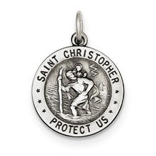 Sterling Silver St. Christopher US Marine Corp Medal, Charm hide-image