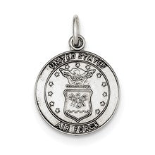 Sterling Silver US Air Force Medal Charm hide-image