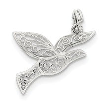 Sterling Silver Filigree Holy Spirit Charm hide-image