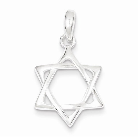 Sterling Silver Star of David Pendant, Pendants for Necklace