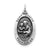 Antiqued Saint Joseph Medal, Charm in Sterling Silver