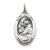 Antiqued Saint Anthony Medal, Charm in Sterling Silver