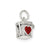 Enameled Heart Prayer Box Charm in Sterling Silver