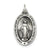 Antiqued Miraculous Medal, Charm in Sterling Silver