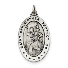 Sterling Silver St. Christopher Medal, Charm hide-image