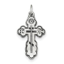 Sterling Silver Eastern Orthodox Cross Charm hide-image