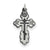 Eastern Orthodox Cross Charm in Sterling Silver