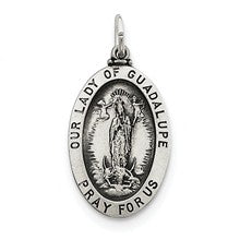 Sterling Silver Our Lady Of Guadalupe Medal; Charm hide-image