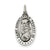 St. Christopher Medal; Charm in Sterling Silver