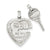 Sterling Silver Heart and Key Charm hide-image