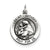 Antiqued Saint Anthony Medal, Charm in Sterling Silver