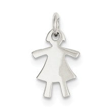 Sterling Silver Girl Charm hide-image