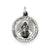 Antiqued Miraculous Medal; Charm in Sterling Silver