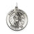 Sterling Silver Antiqued Saint Florian Medal; Charm hide-image