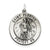 Antiqued Saint Florian Medal; Charm in Sterling Silver