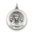 Confirmation Medal Charm in Sterling Silver