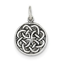 Sterling Silver Antiqued Celtic Knot Charm hide-image