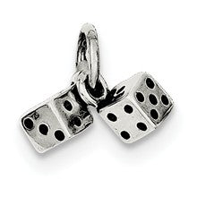 Sterling Silver Antique Dice Charm hide-image