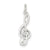 Music Note Charm in Sterling Silver