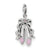 Sterling Silver Pink Enameled Ballet Slippers Charm hide-image