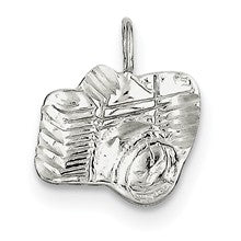 Sterling Silver Diamond Cut Camera Charm hide-image