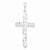 Sterling Silver Diamond -Cut Cross pendant, Stylish Pendants for Necklace