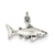 Antique Shark Charm in Sterling Silver