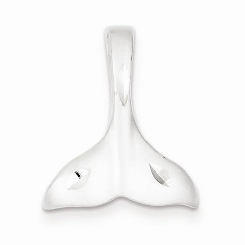 Sterling Silver Whale Tail Pendant, Pendants for Necklace