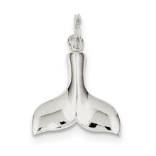 Sterling Silver Whale Tail Charm hide-image