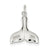 Sterling Silver Whale Tail Charm hide-image