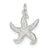 Starfish Charm in Sterling Silver