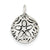 Sterling Silver Antiqued Sand Dollar Charm hide-image