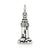 Sterling Silver Antiqued Lighthouse Charm hide-image