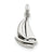 Sailboat Charm in Sterling Silver