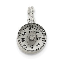 Sterling Silver 3-D Moveable Compass Charm hide-image