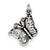 Sterling Silver Antique Butterfly Charm hide-image