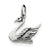 Sterling Silver Antiqued Swan Charm hide-image