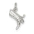 Cowboy Boot Charm in Sterling Silver