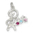 Paris Multi-color Preciosa Crystal Charm in Sterling Silver