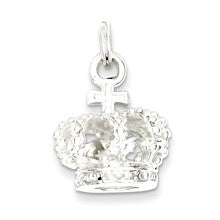 Sterling Silver Crown Charm hide-image