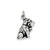 Antique St. Bernard Charm in Sterling Silver