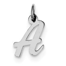 Sterling Silver Small Script Initial A Charm hide-image