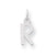 Sterling Silver Small Slanted Block Initial R Charm hide-image